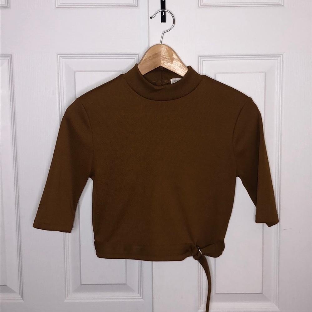 Brown Crop Top